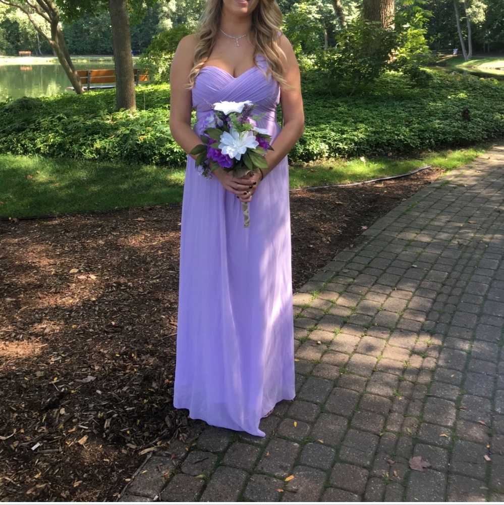 Lavender bridesmaid dress
